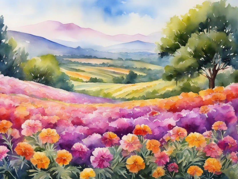 Watercolor Of Flowers 2