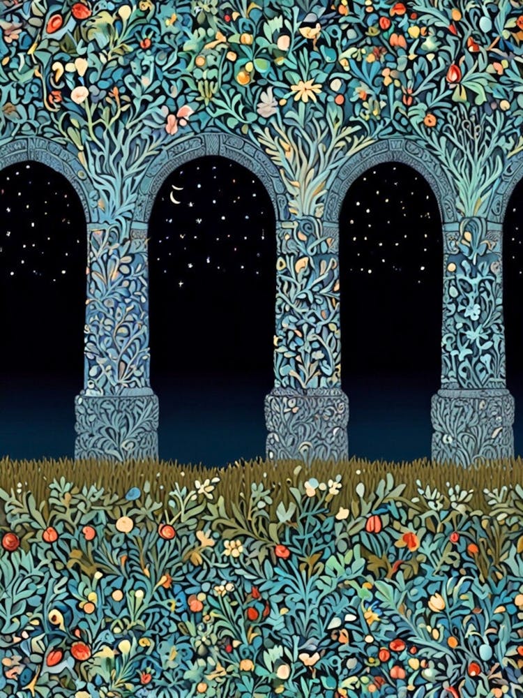 William Morris Arches In The Night