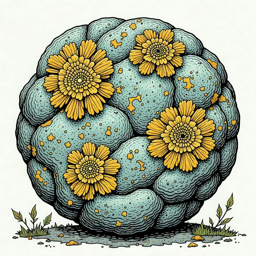 Flowers On A Rock