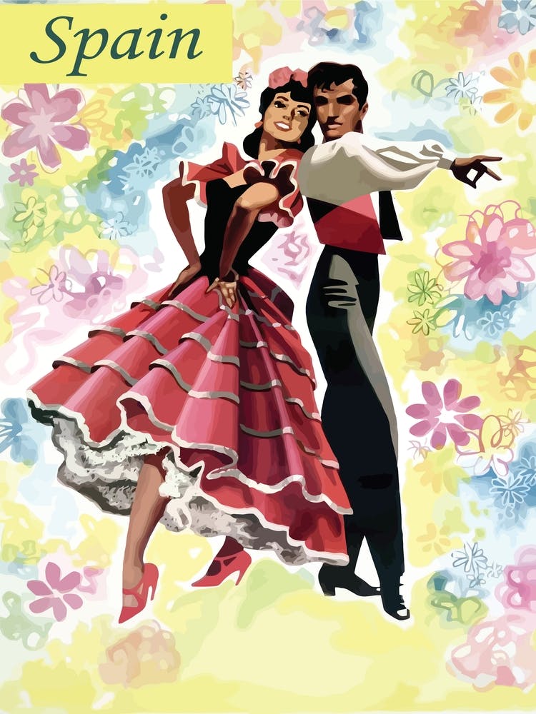 Spain, Couple of Traditional Dancers