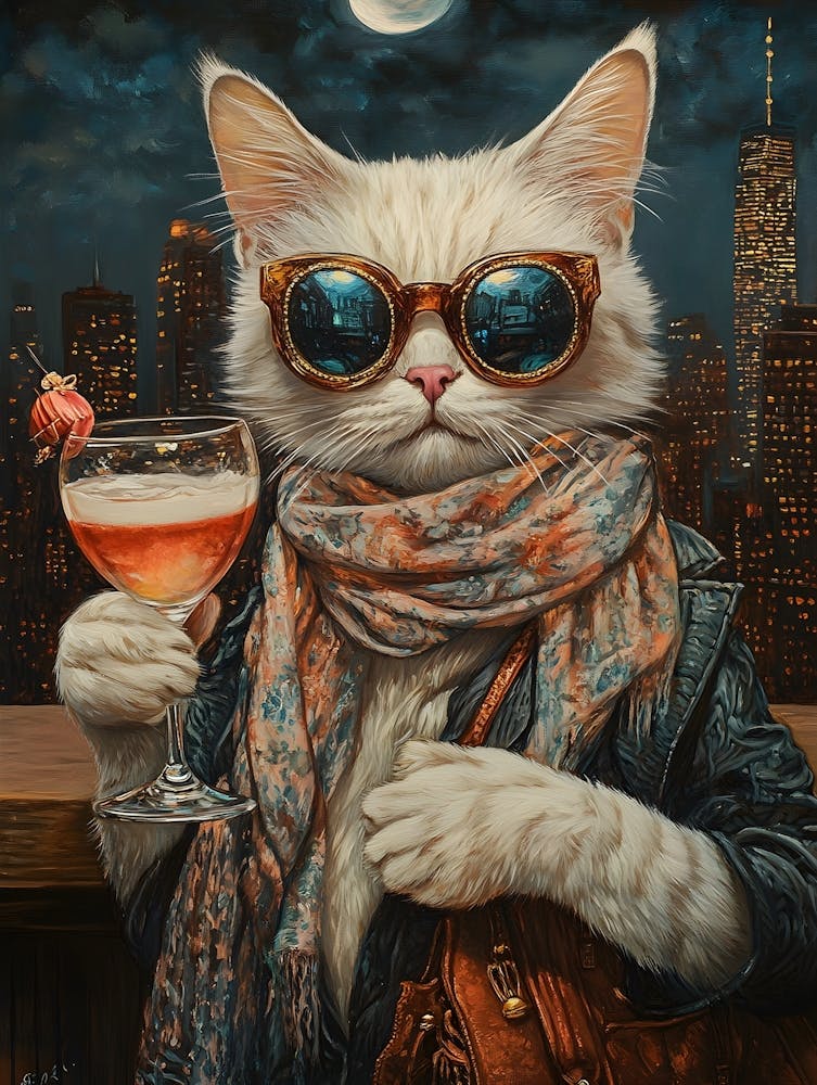 Stadtkatze in Rooftop-Bar 3