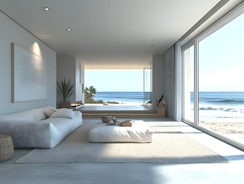 Serene Seaside Living Room 2