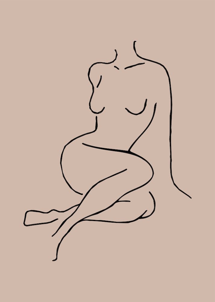 Nude Women Line Art