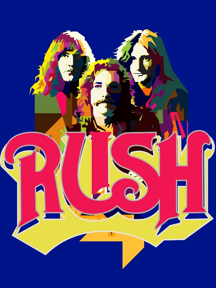RUSH Kanadischer Progressive Rock Klassische Pop Art WPAP