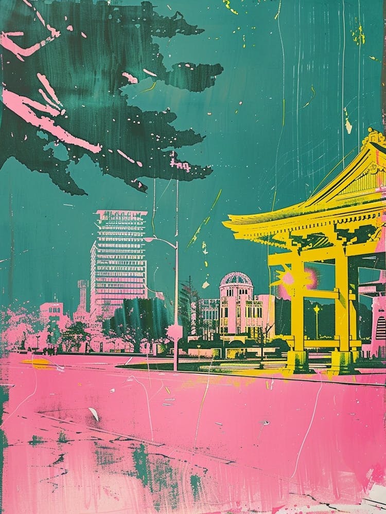 Hiroshima Retro Duotone Silkscreen 3