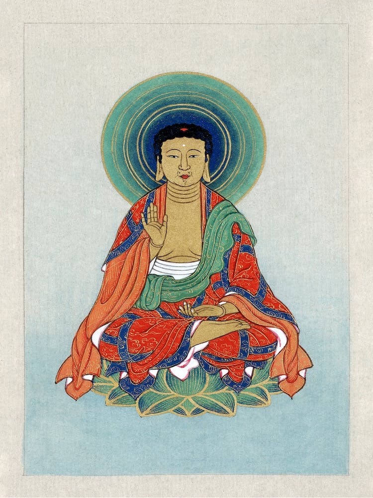Buddha On A Lotus Flower