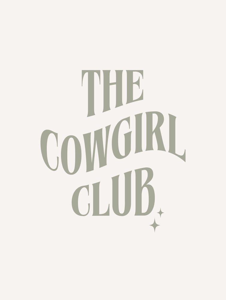 The Cowgirl Club - Cream And Sage