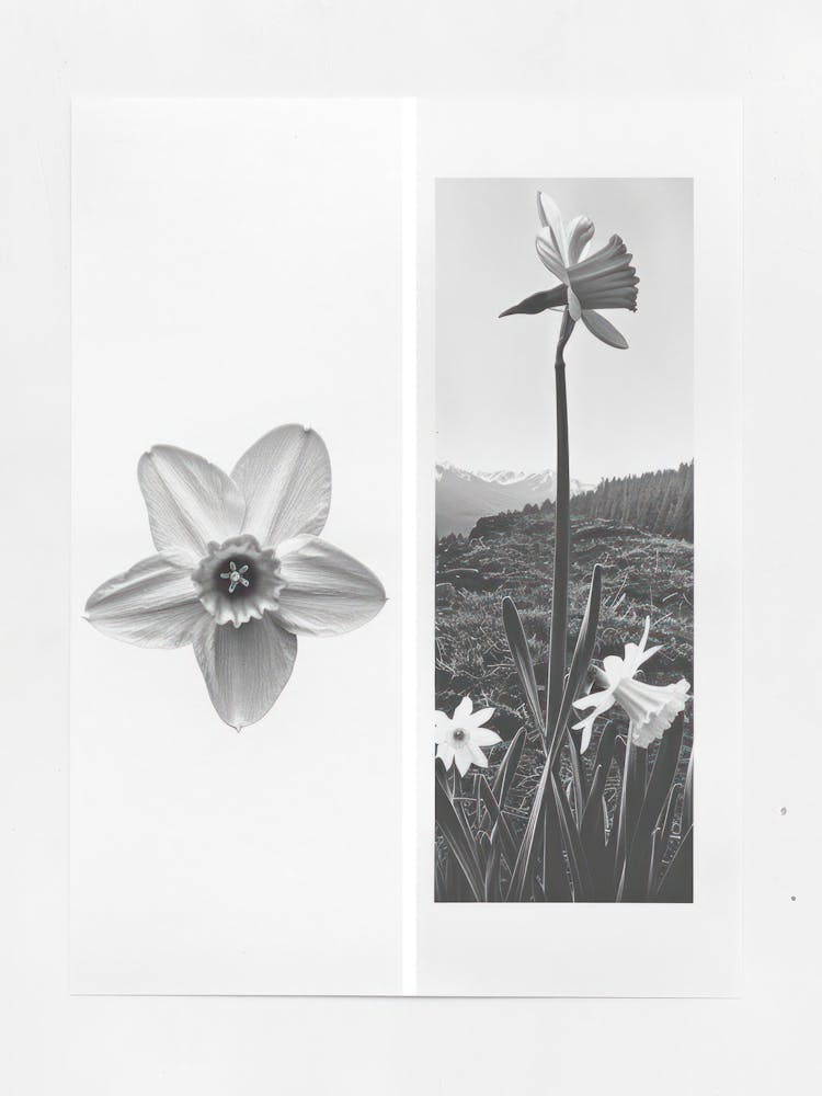 Narzissenblume Fotocollage 1