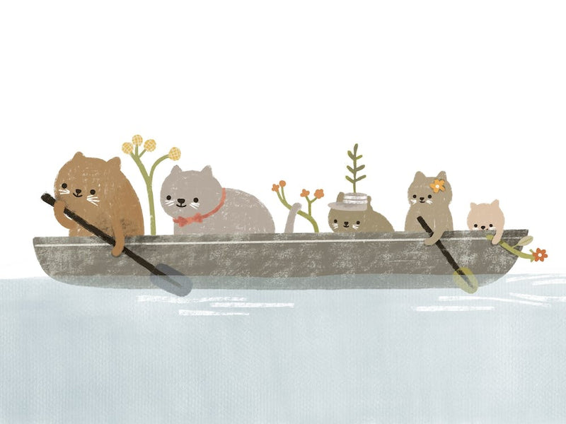 Cats Family Boat