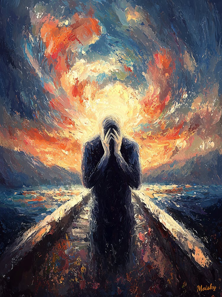 Impressionist Inspired The Scream Poster