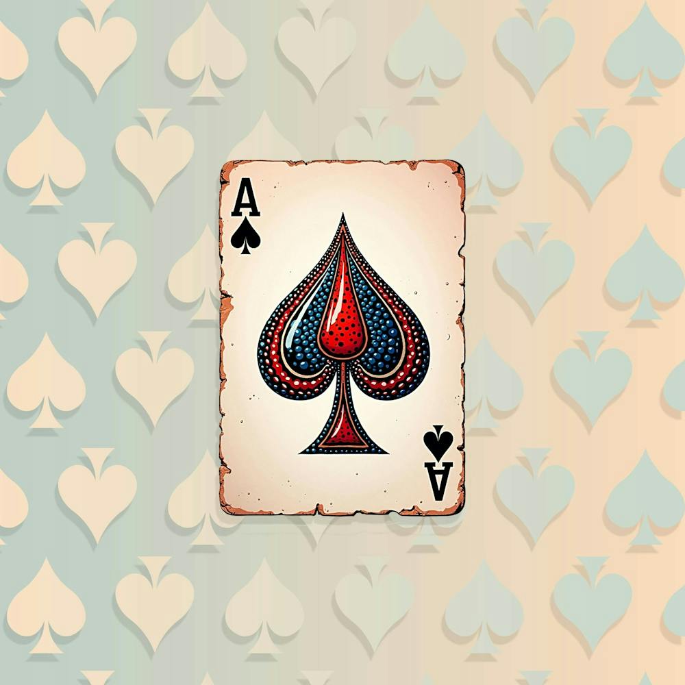 Ace Of Spades Poker Card