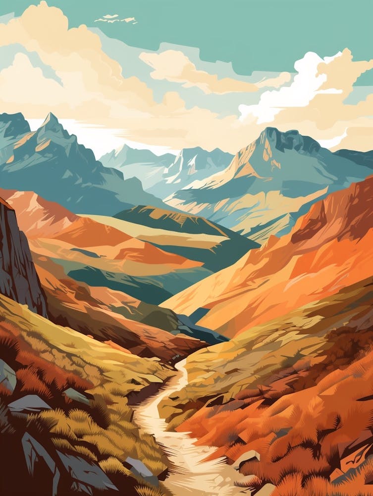 Lares Trek Peru 1 Hiking Trail Landscape