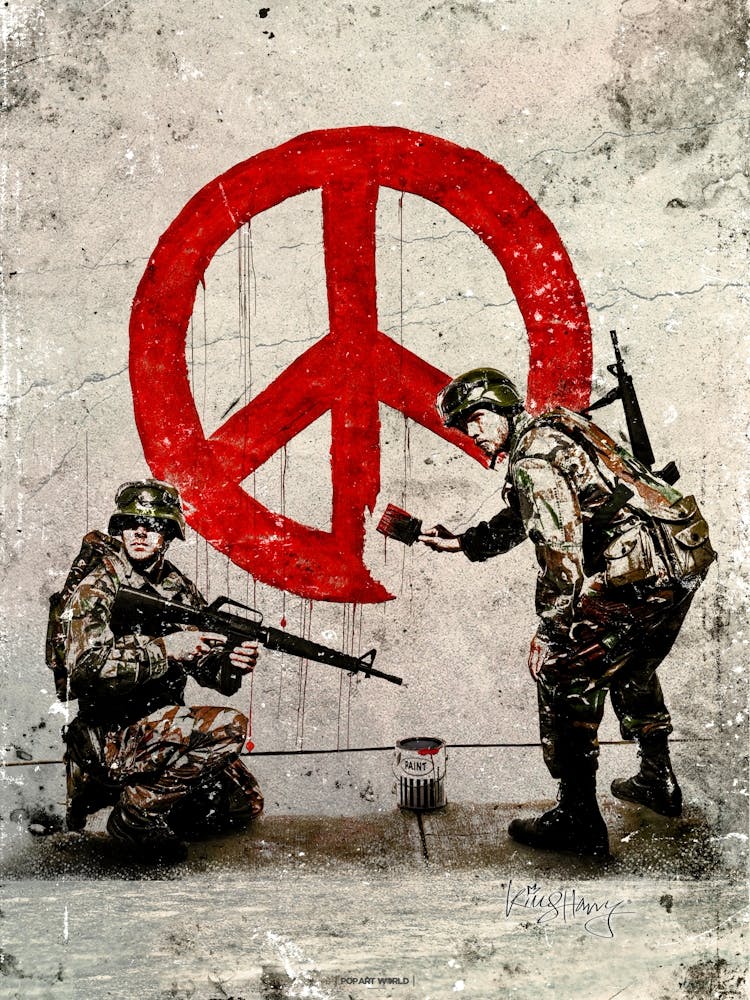 Peace Not War | Street Art Digital | Pop Art World 2025