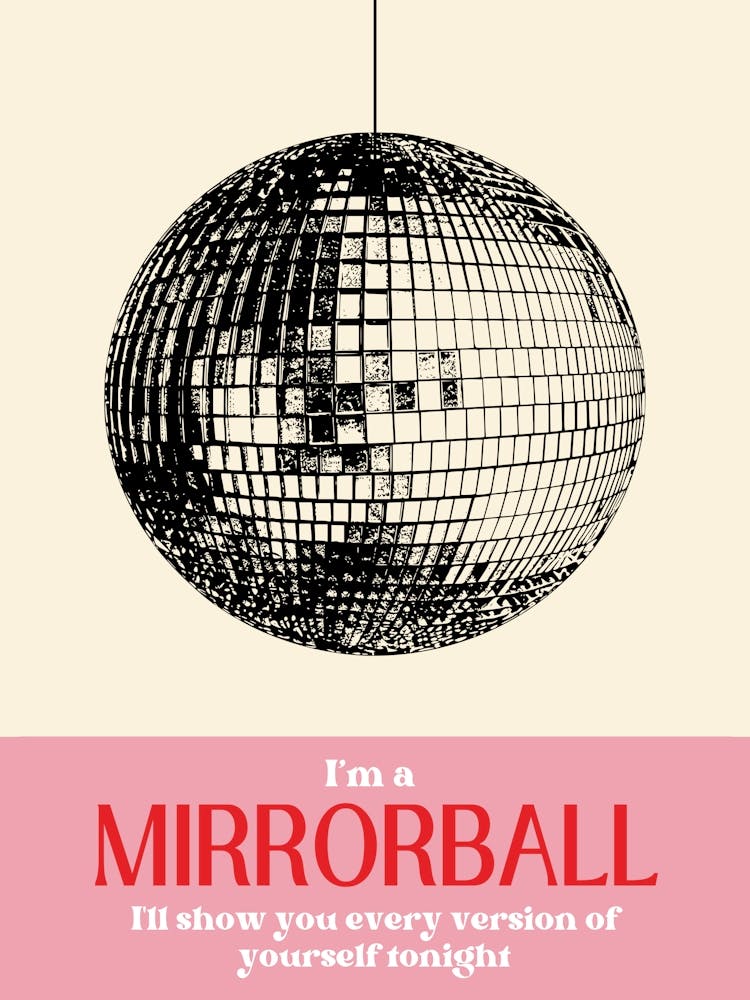 Mirrorball Lyrics Retro Disco Ball
