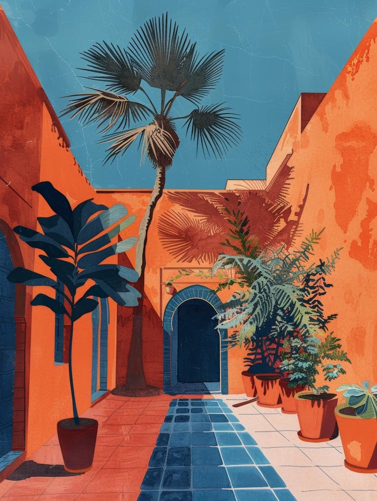 Courtyard, Morocco