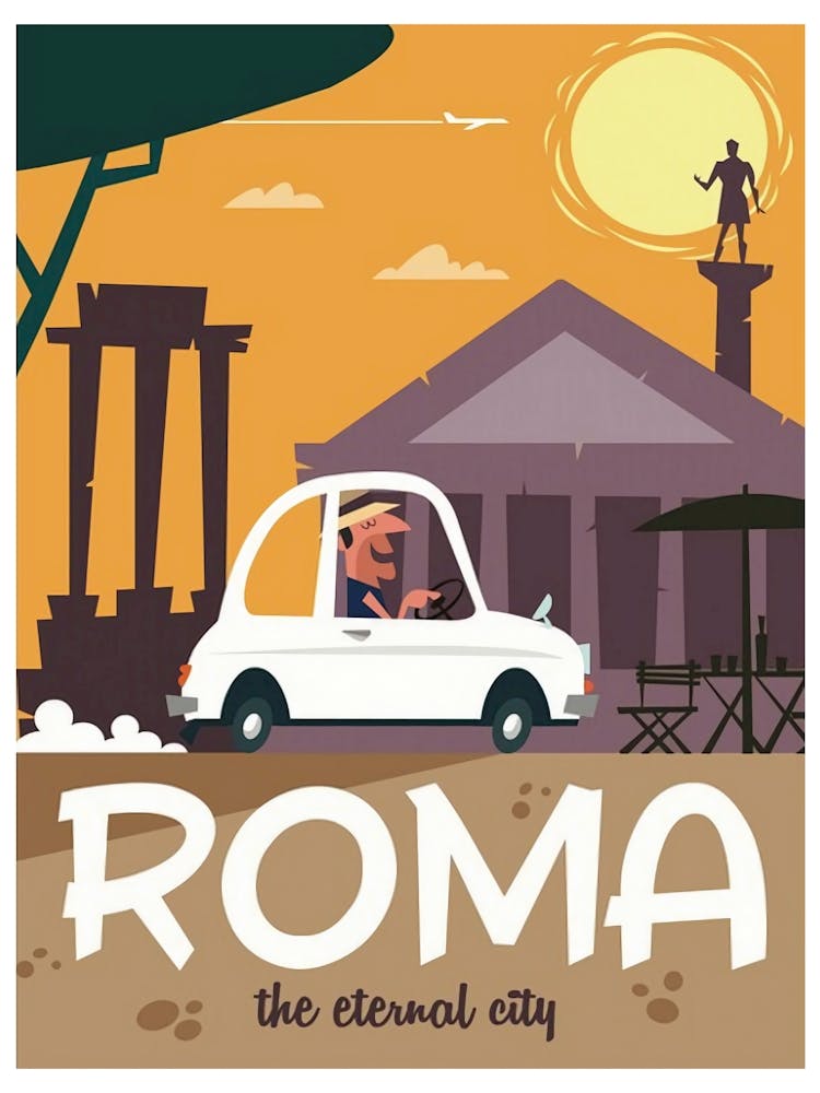 Roma The Eternal City Italy Print