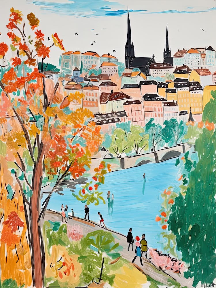 Bern, Dreamy Storybook Illustration 3