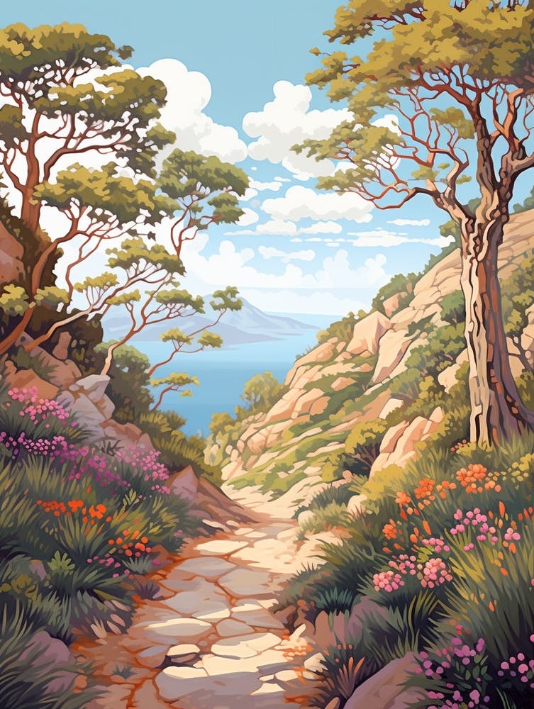 Lycian Way Turkey 1 Hike Illustration
