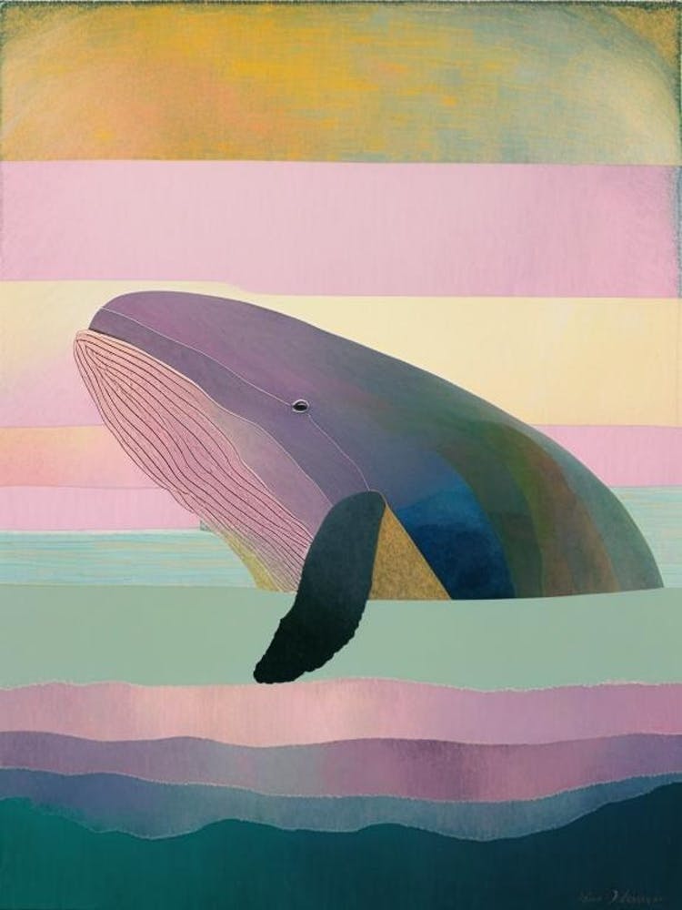 Pastel Humpback Whale
