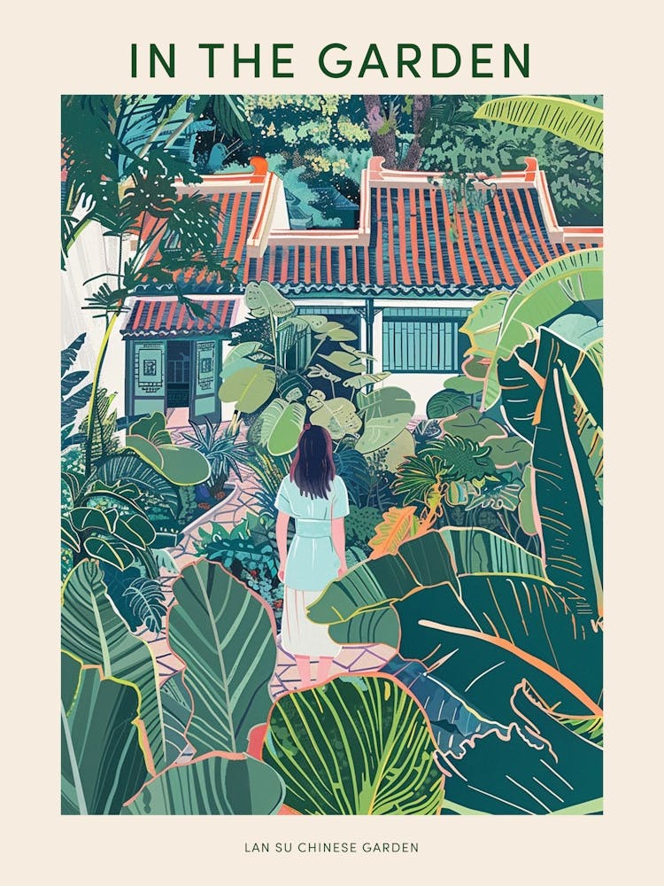 In The Garden Poster Lan Su Chinese Garden Usa 4
