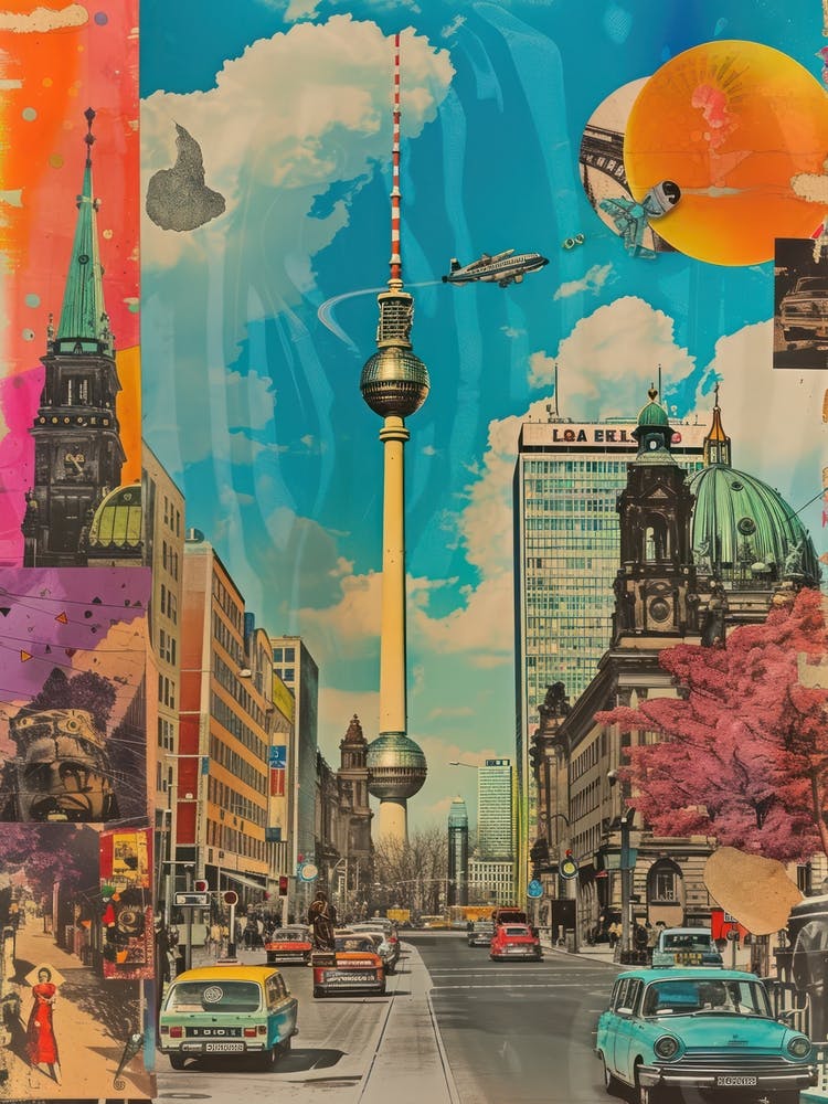 Berlin   Retro Collage Style 1