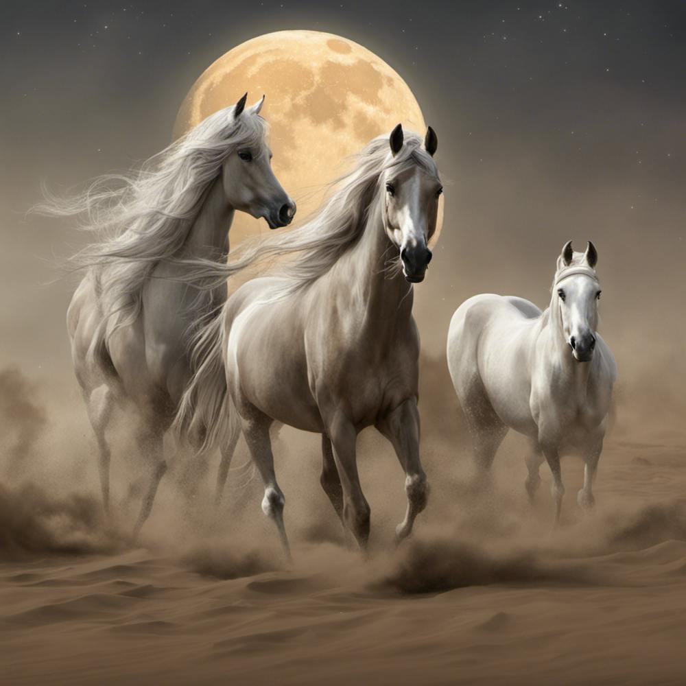 398557 Chevaux Arabes De Race Pure Avec La Nature Et La L Xl 1024 V1 0