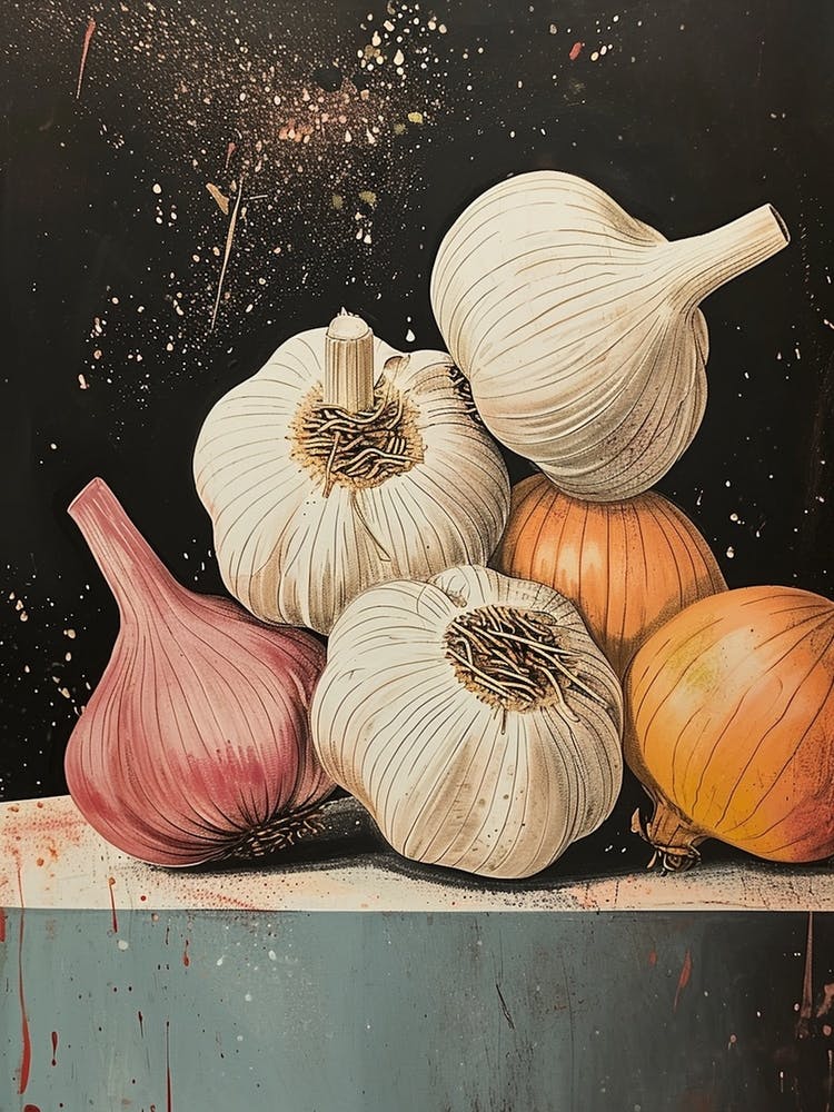 Art Deco Garlic & Onions 2