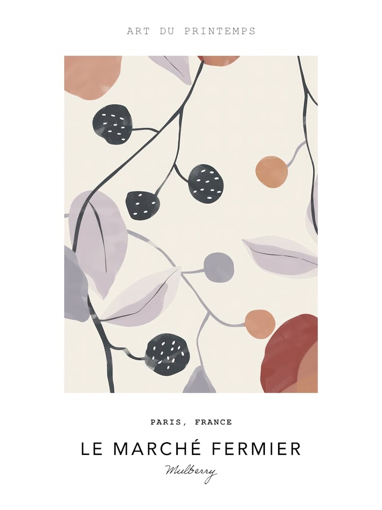 Mulberry Le Marche Fermier Poster 2