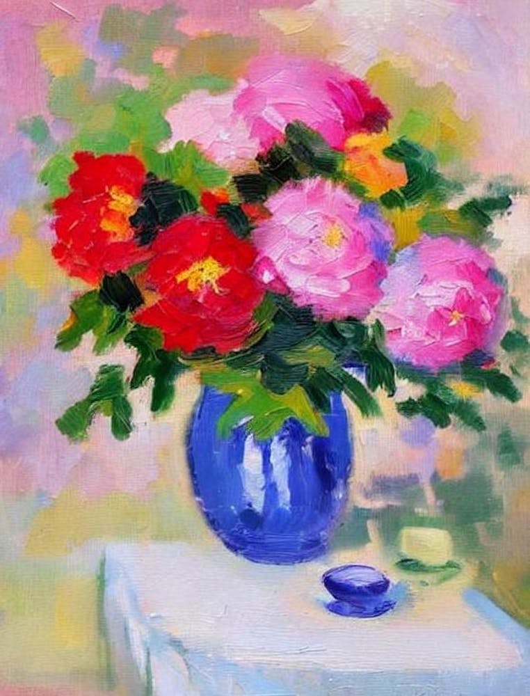 Peony 2  Matisse Style Flower
