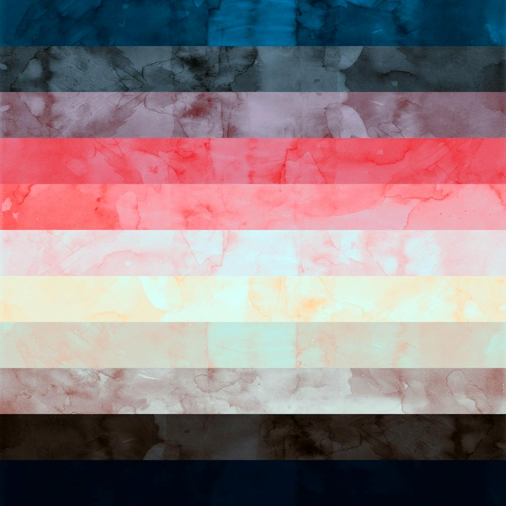 Expressionist watercolor strokes 4