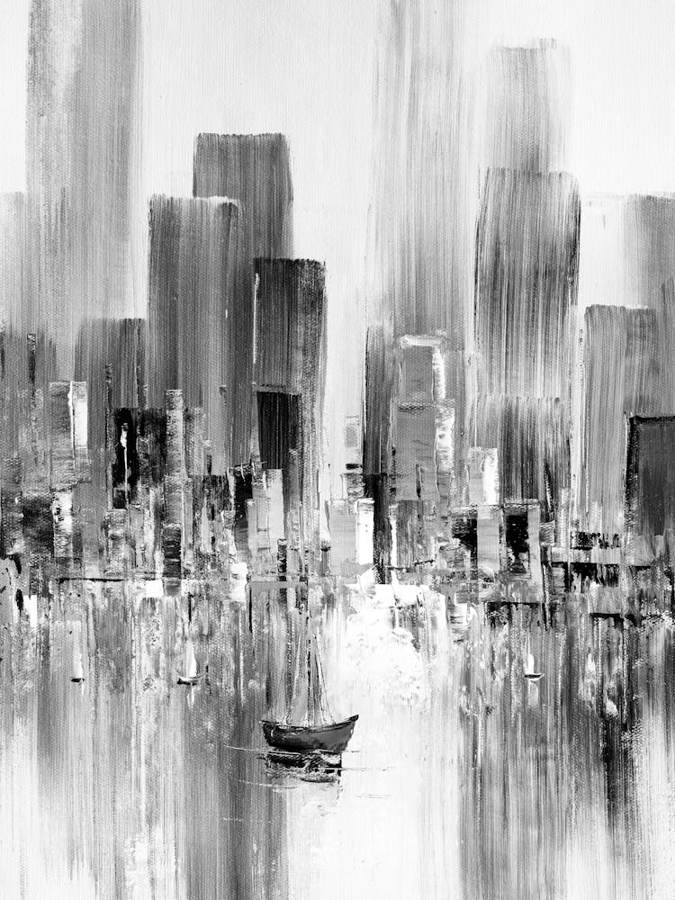 Black And White Cityscape