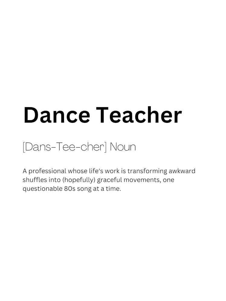Dance Teacher Definition Meaning