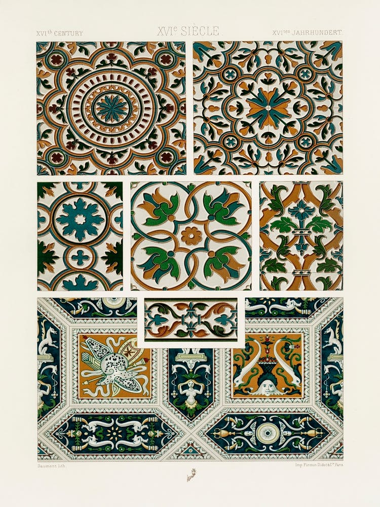 16th Century Pattern, Albert Racine (2) 1