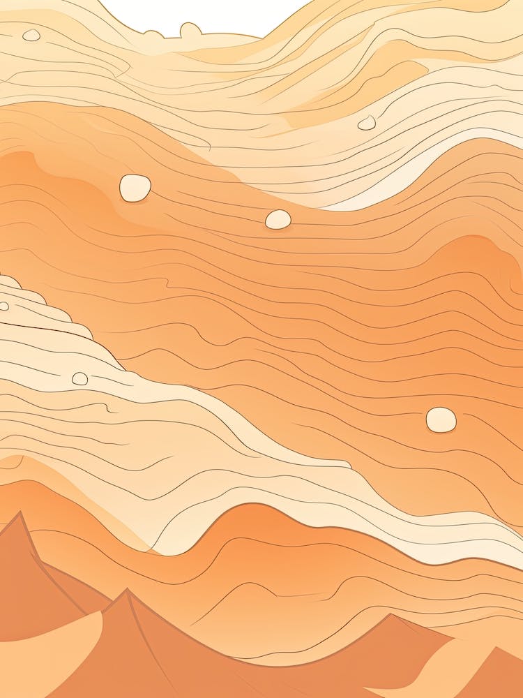 Hand Drawn Desert Line Art 3