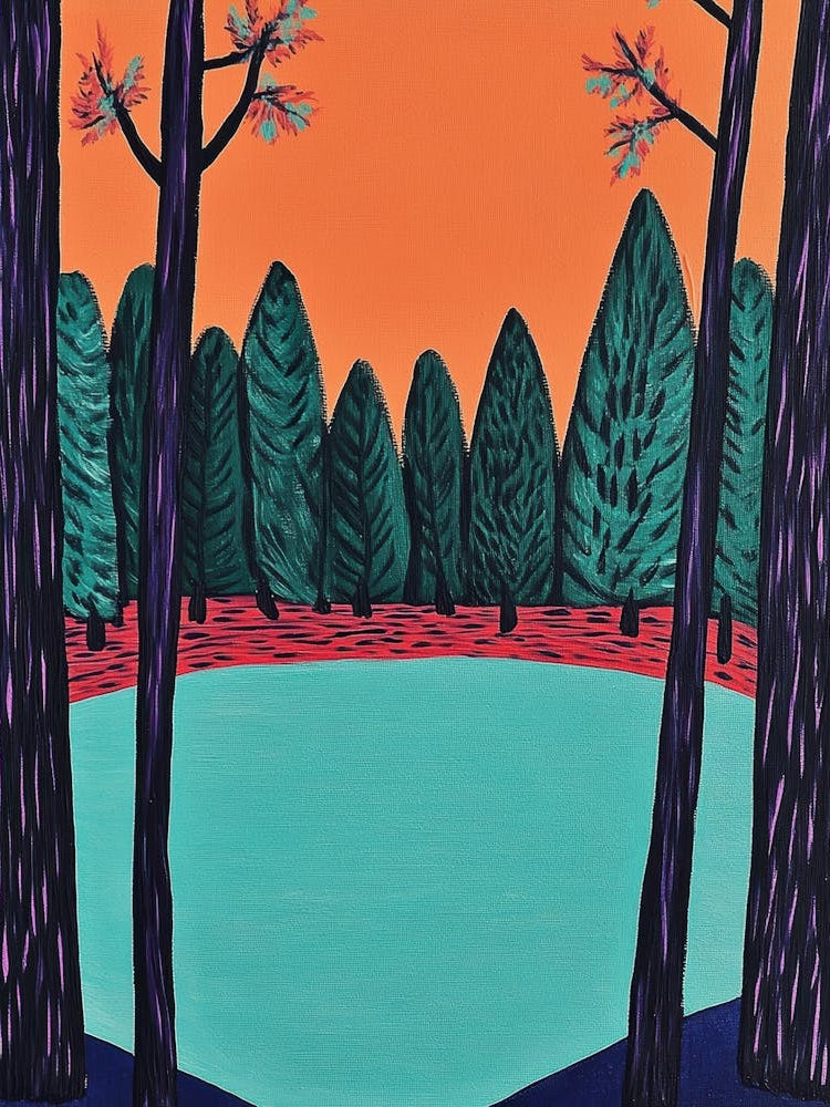 'Sunset In The Forest' 1
