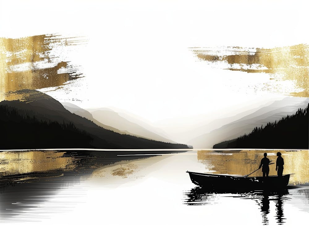 Two People In A Boat
