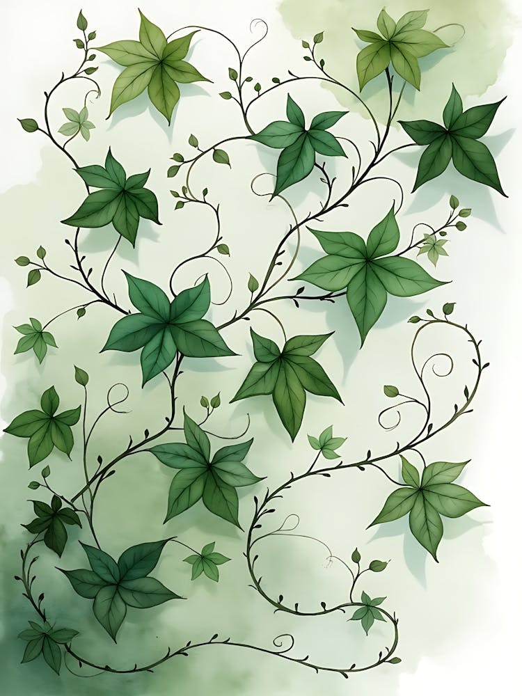 Graceful Sage Green Petals