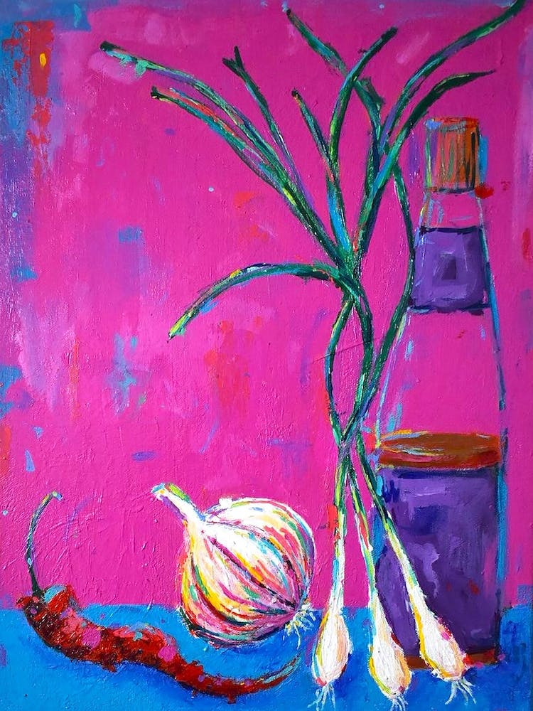 Chili, Garlic, Spring Onion, Sesame Oil