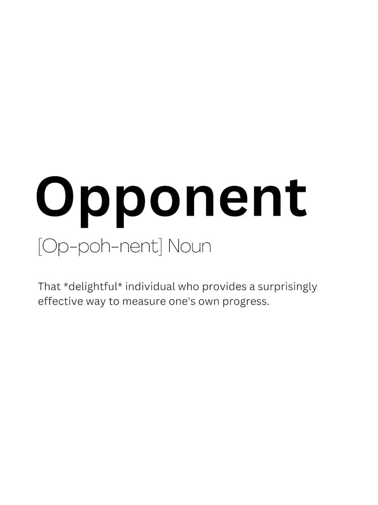 Opponent Definition Meaning