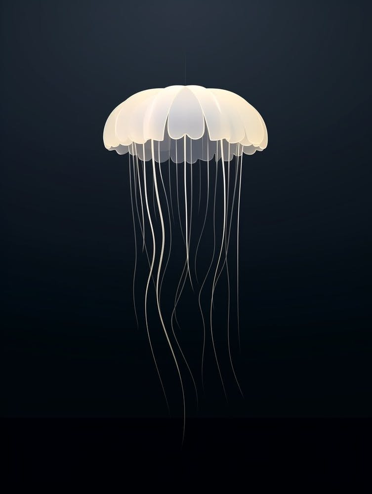 Jellyfish Minimalist Abstract 1