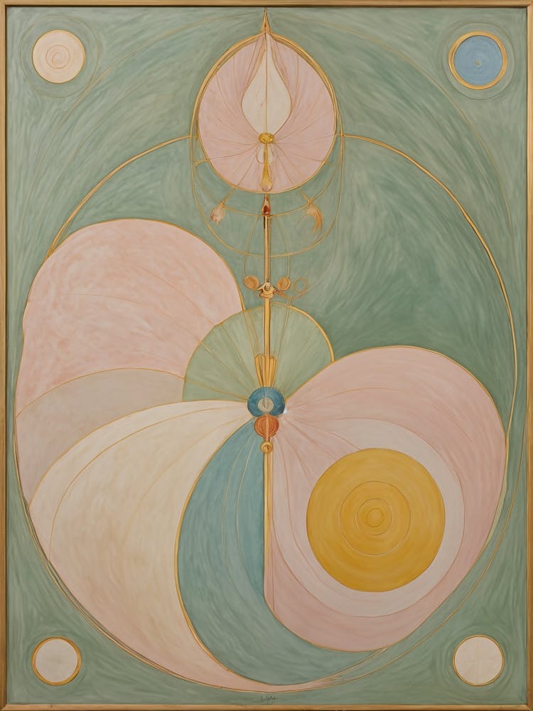 Abstract Circles in Pastel