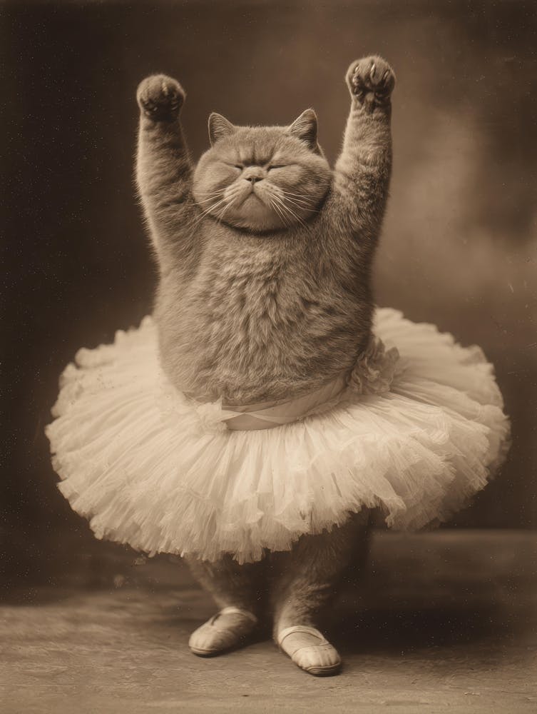 Cat In Tutu