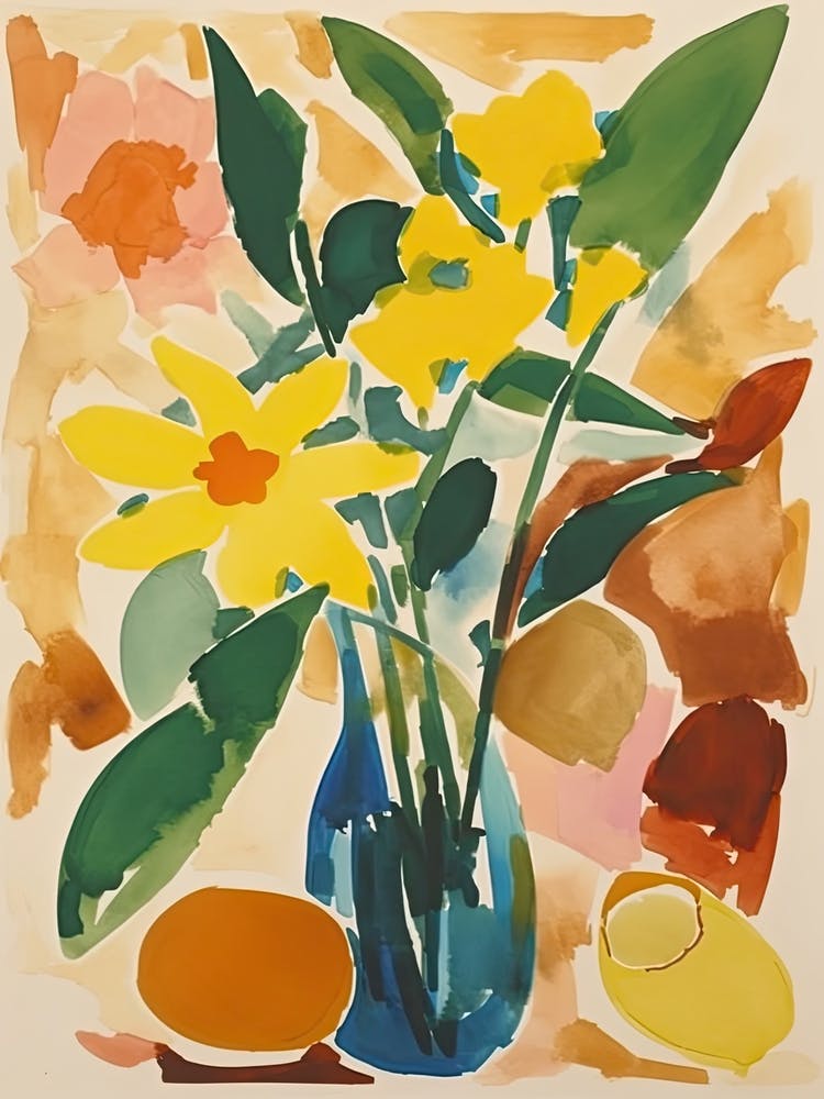 Daffodils Flower Illustration 4