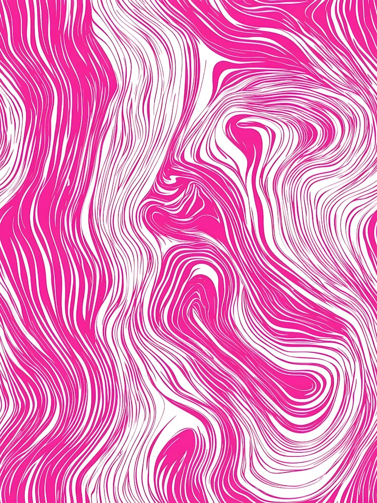 Abstract Pink Wavy Pattern 1