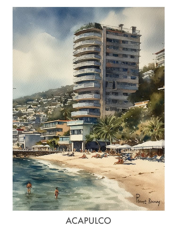 Acapulco Travel Poster