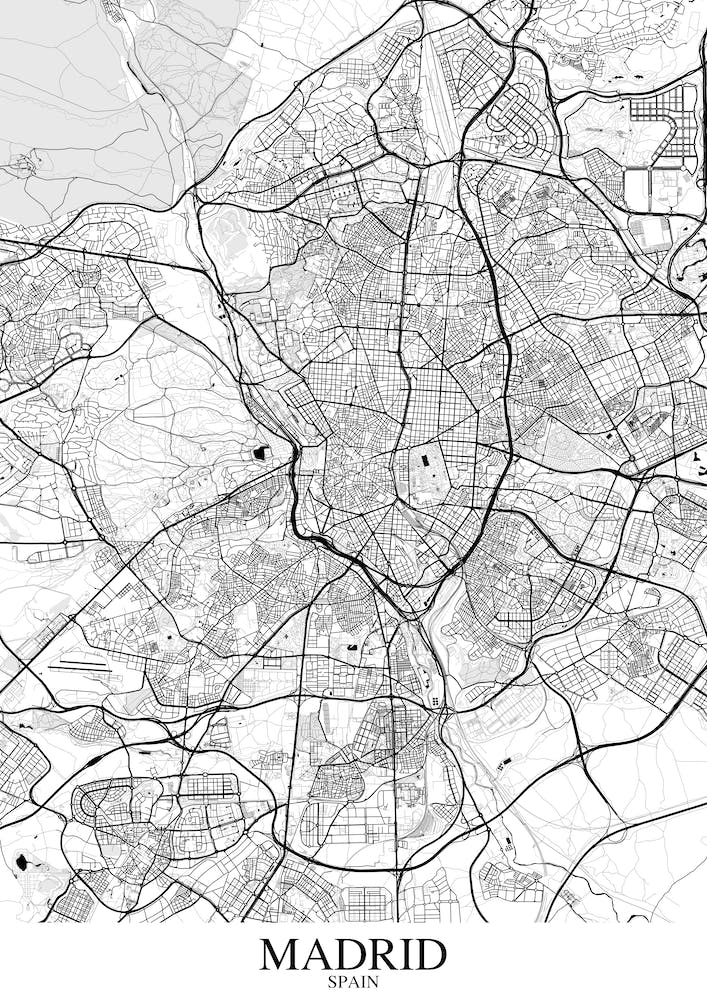 Madrid White Black