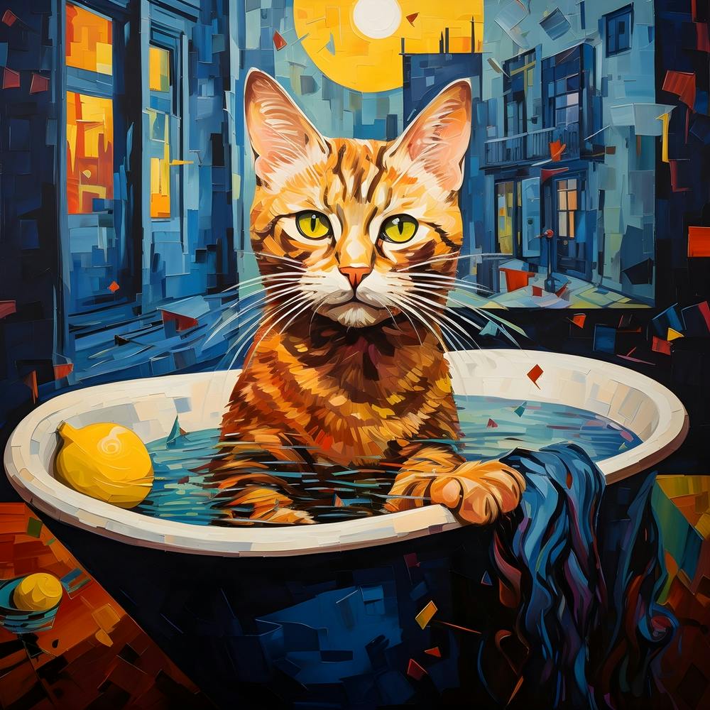 Bathtub Cat 1