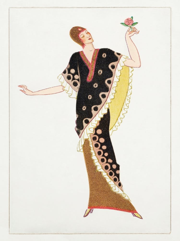 Woman In A Black Tubular Dress (1912), Otto Friedrich Carl Lendecke