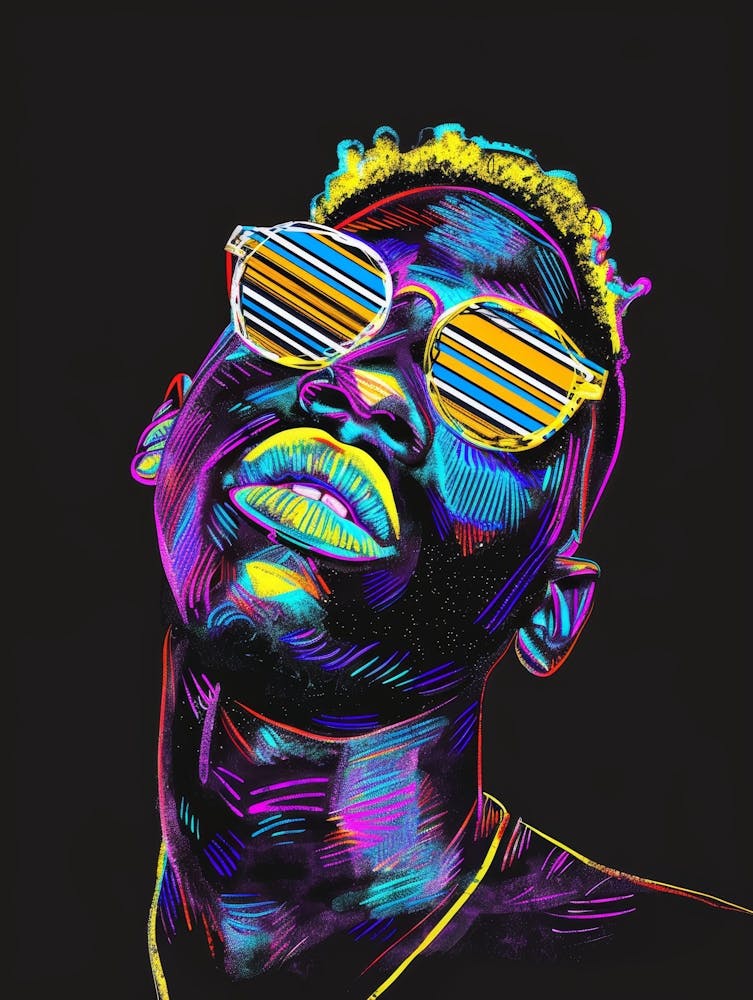 Colorful man