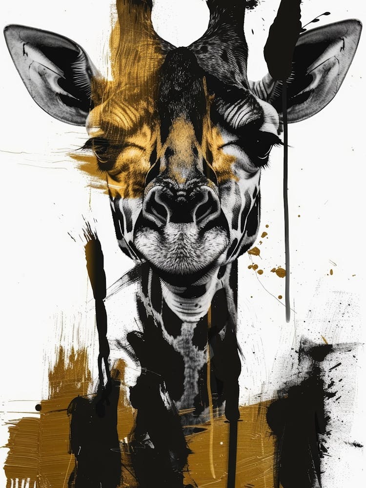 Giraffe Canvas Print 18